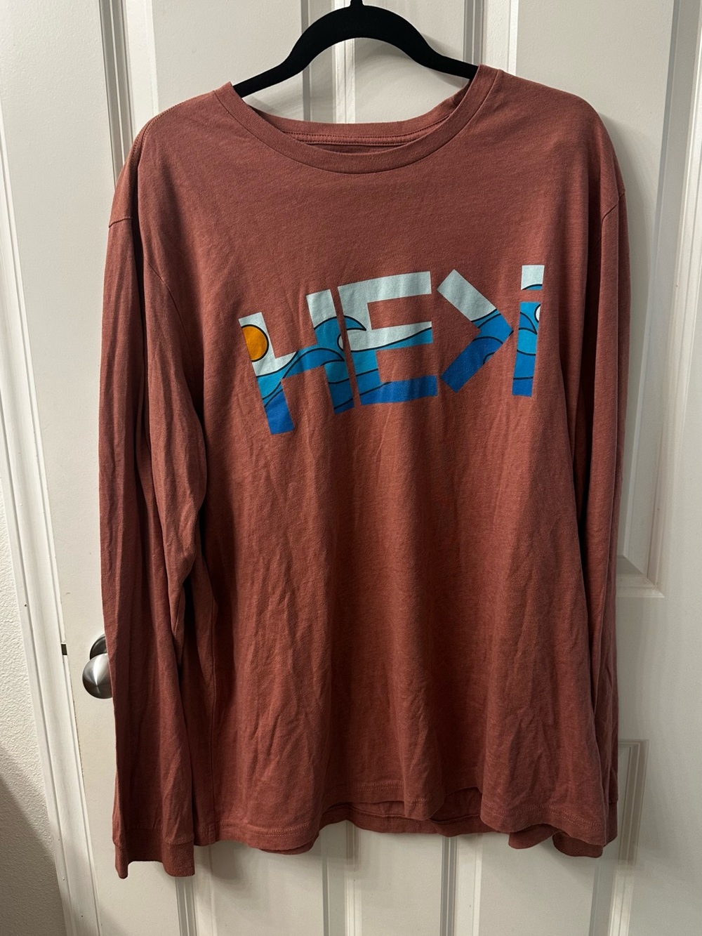HE>I long sleeve shirt size 2XL in mauve color